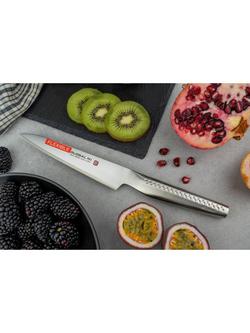 GLOBAL Ni Flexible Stainless Steel Utility Knife, 14.5cm - view 2, Metallic