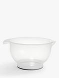 John Lewis ANYDAY Non-Slip Polypropylene Mixing Bowl, Clear, 6L