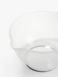 John Lewis ANYDAY Non-Slip Polypropylene Mixing Bowl, Clear, 6L