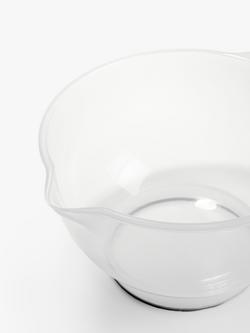 John Lewis Non-Slip Polypropylene Mixing Bowl, Clear, 6L - view 2, Clear