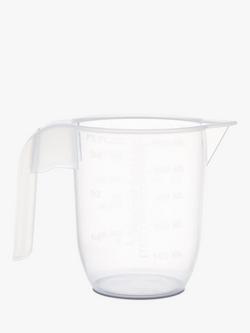 John Lewis Plastic Measuring Jug, 500ml - view 2, Clear/Grey