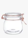 John Lewis ANYDAY Copper Wire Clip Top Airtight Glass Storage Jar, 500ml