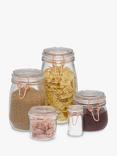 John Lewis ANYDAY Copper Wire Clip Top Airtight Glass Storage Jar, 500ml