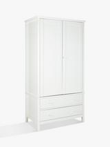 Julian Bowen Maine Triple Wardrobe with 2 Drawers White