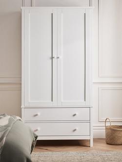 John Lewis Wilton 2 Door Wardrobe - view 2, White