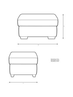 John Lewis Camden Storage Footstool - view 2, 