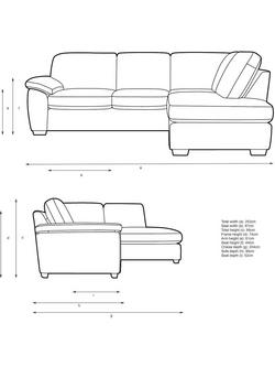 John Lewis Camden 5+ Seater RHF Corner End Chaise - view 2, 