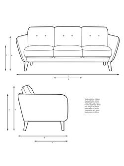 John Lewis Arlo Large 3 Seater Sofa - view 2, 