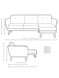 John Lewis Arlo 5+ Seater RHF Chaise End Sofa - view 2, 