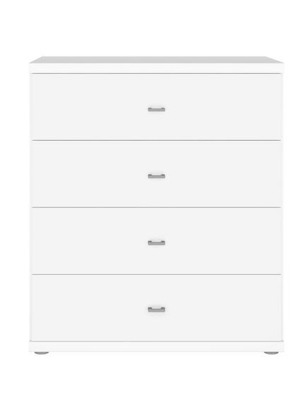 John Lewis Elstra Wide 4 Drawer Chest of Drawers - view 2, White