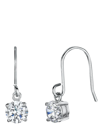 Jools by Jenny Brown Sterling Silver Drop Earrings, Silver, Silver