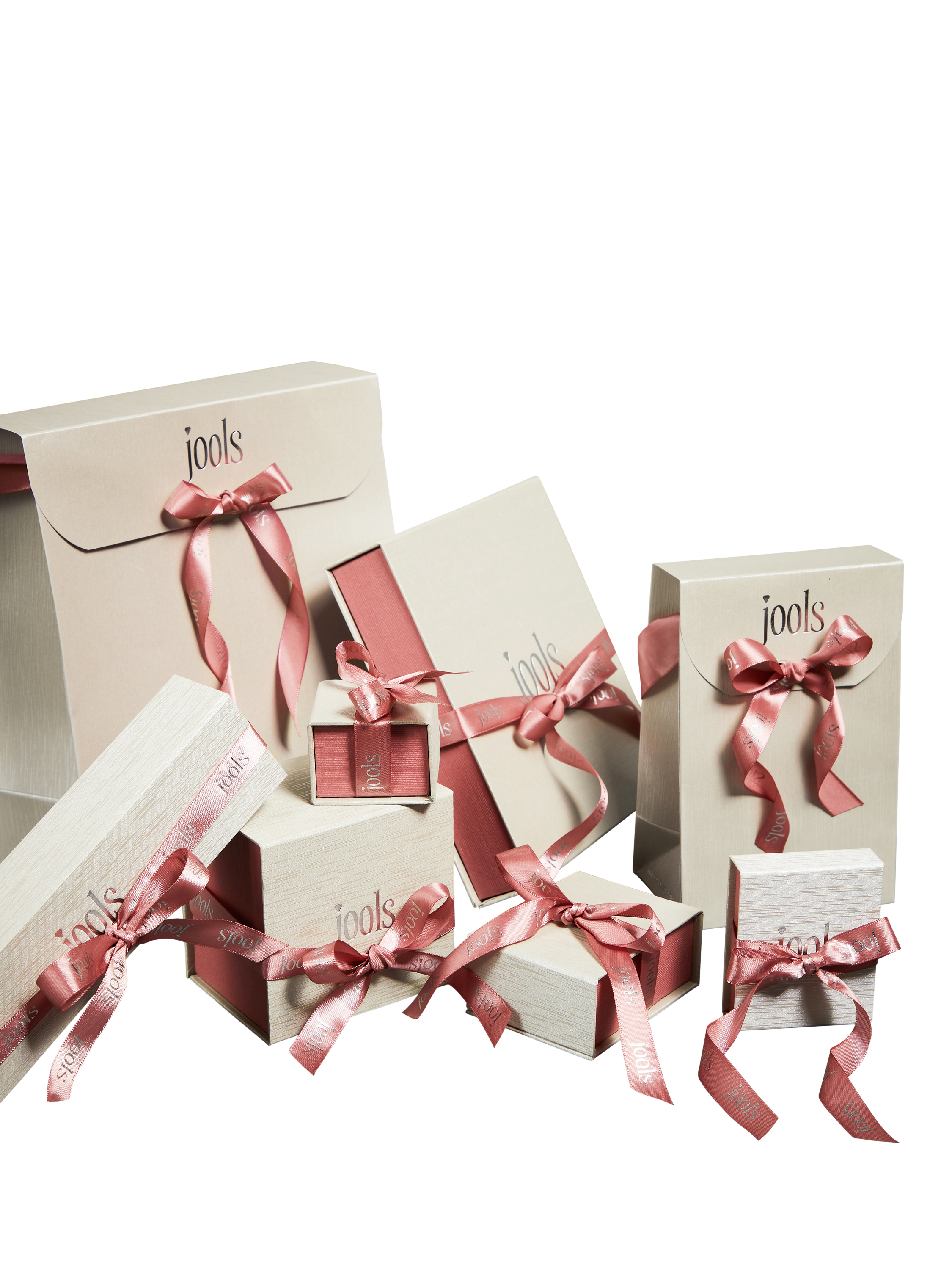 Product image 4 of 4, which shows Jools by Jenny Brown Cubic Zirconia Cross Stud Earrings, Silver