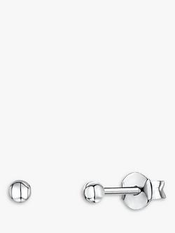 Jools by Jenny Brown Ball Stud Earrings, Silver, Silver
