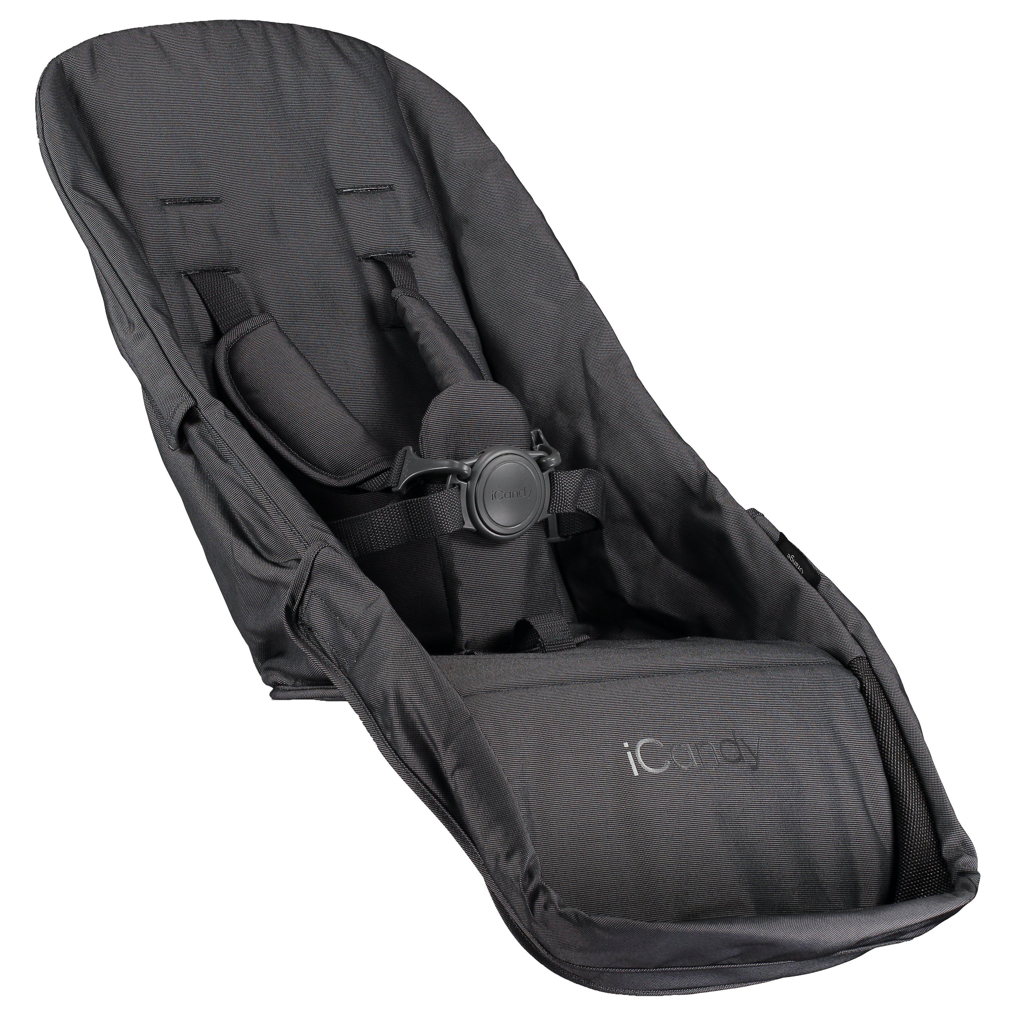 iCandy Orange Seat Fabric, Black