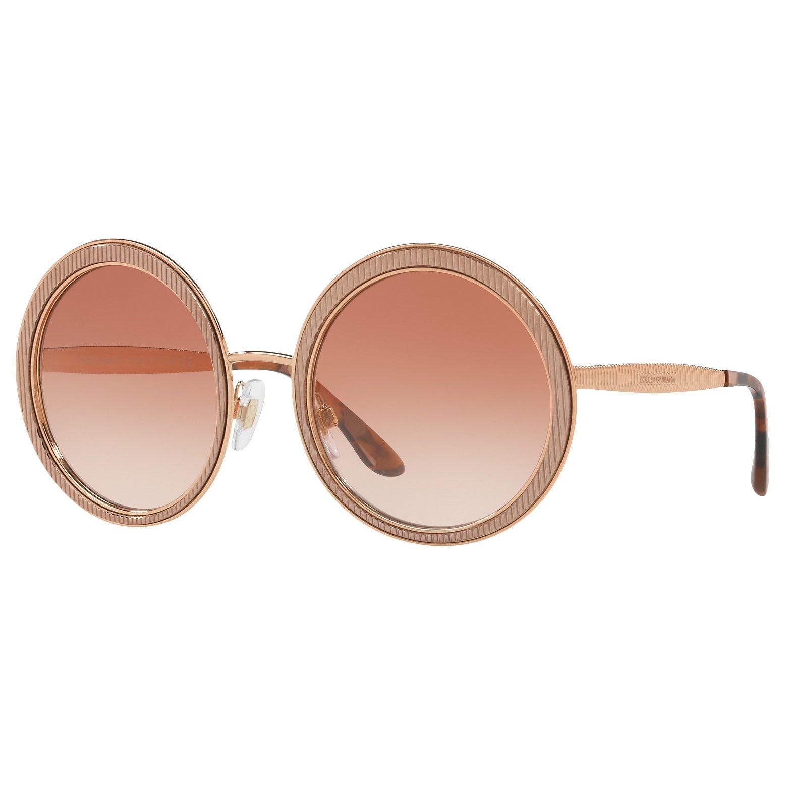 Dolce & Gabbana DG2179 Women's Textured Round Sunglasses