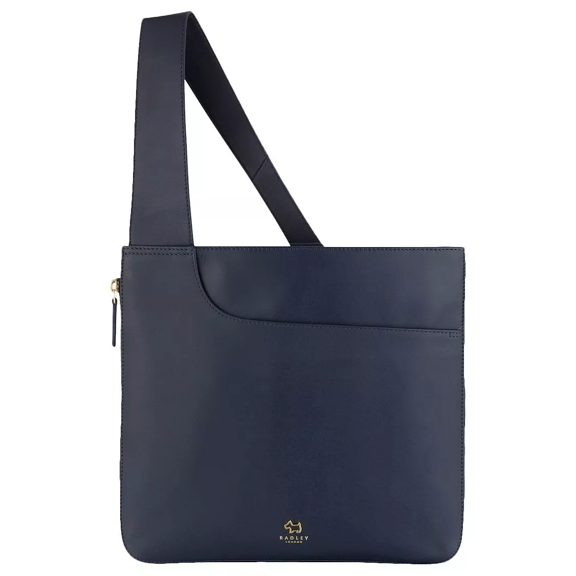 Radley Pocket Bag Leather Large Cross Body Bag Navy