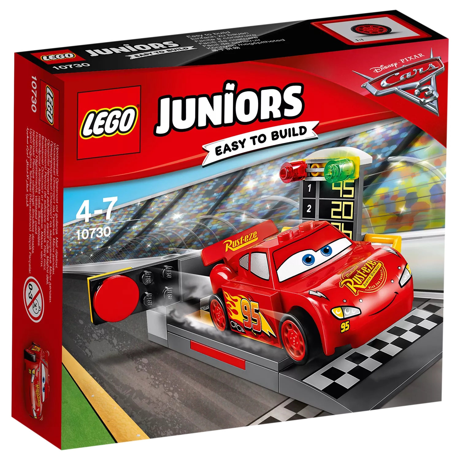 LEGO Juniors 10730 Disney Pixar Cars 3 Lightning McQueen Speed Launcher