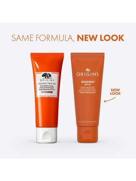 Origins GinZing™ Energy Boosting SPF 40 Tinted Moisturiser, 50ml - view 2, 