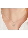 Jools by Jenny Brown Cubic Zirconia Glistening Snowflake Necklace