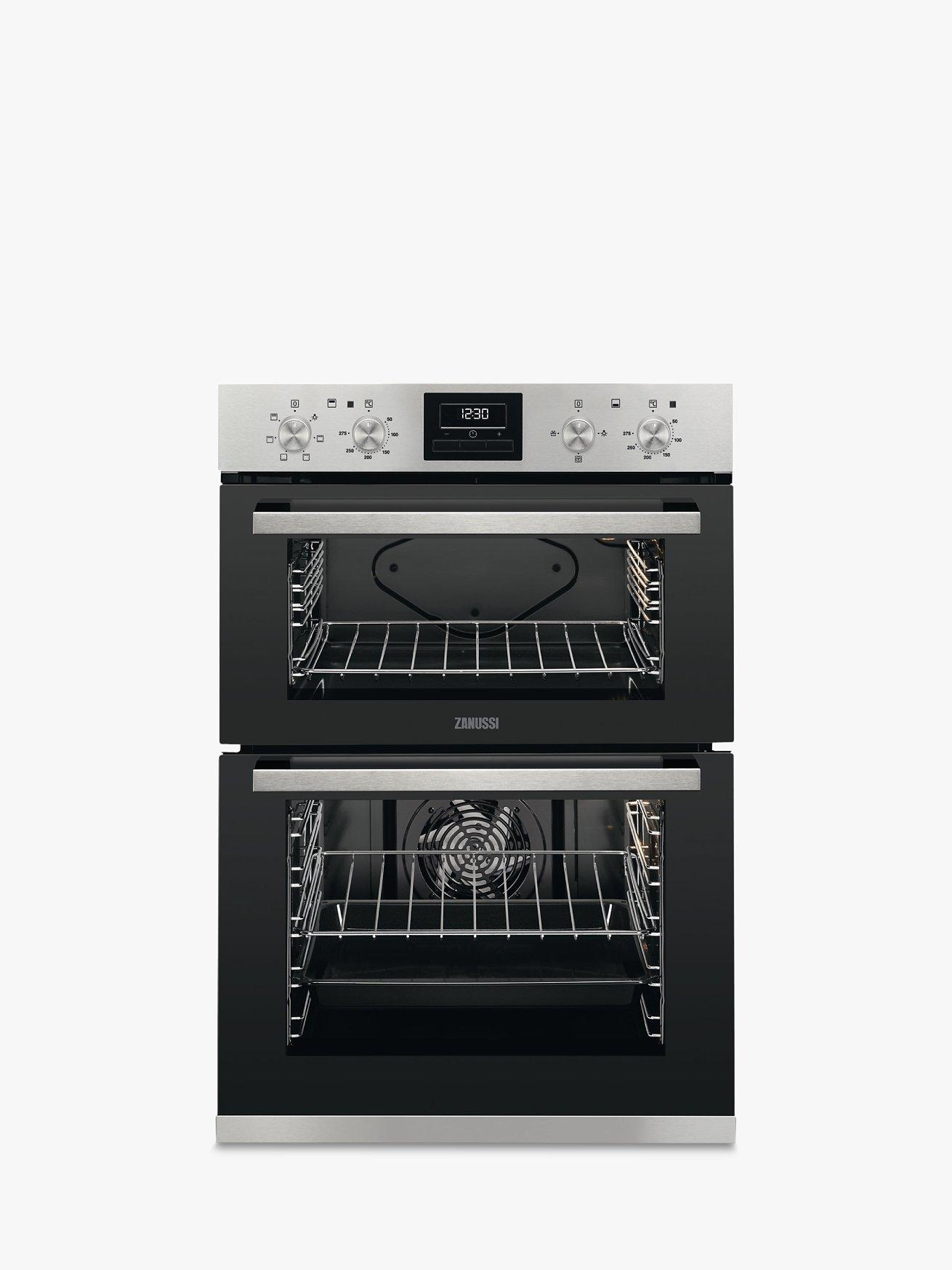 Zanussi ZOD35661XK Built-In Multifunction Electric Double Oven, Stainless Steel