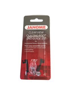 Janome Clear View Quilting Foot and Guide Set, Silver