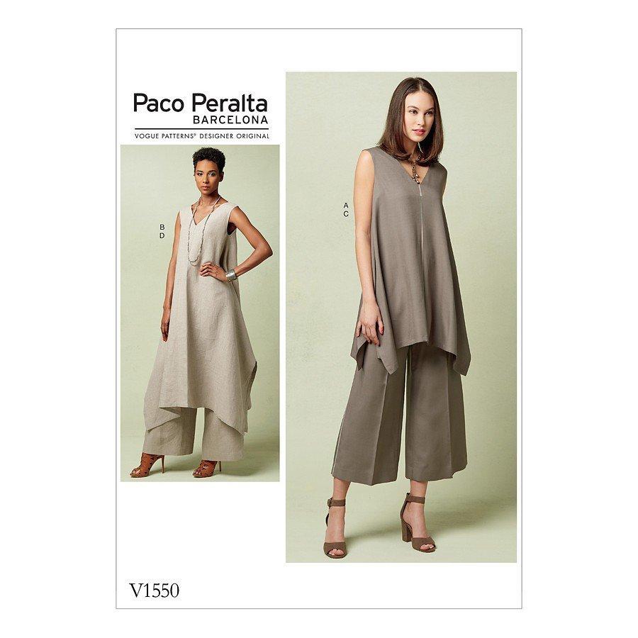 Vogue Women's Tunic Top and Trousers Sewing Pattern, 1550
