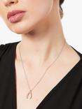 Jools by Jenny Brown Cubic Zirconia Wishbone Necklace