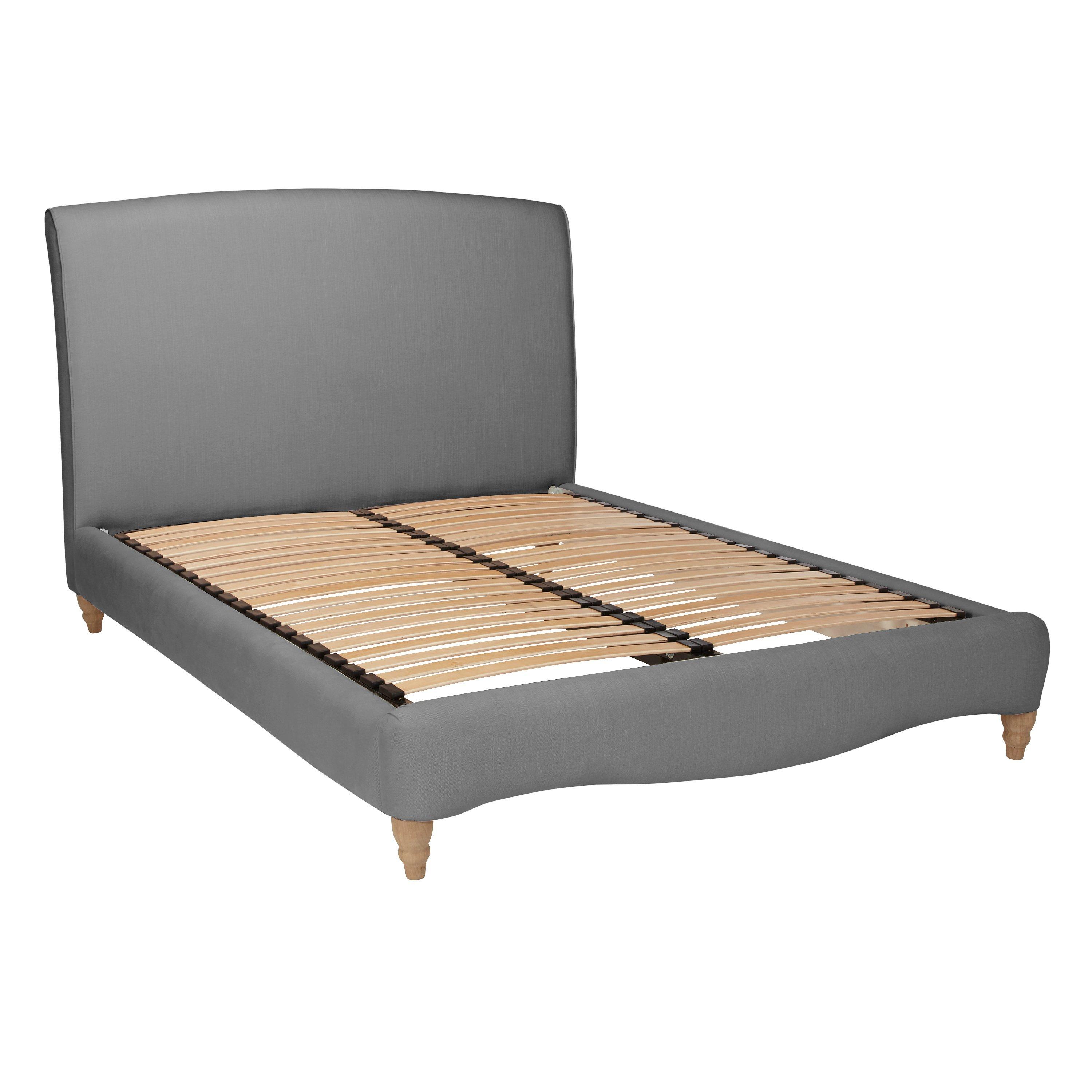 Fudge Bed Frame by Loaf at John Lewis in Brushed Cotton, King Size, Gun Metal