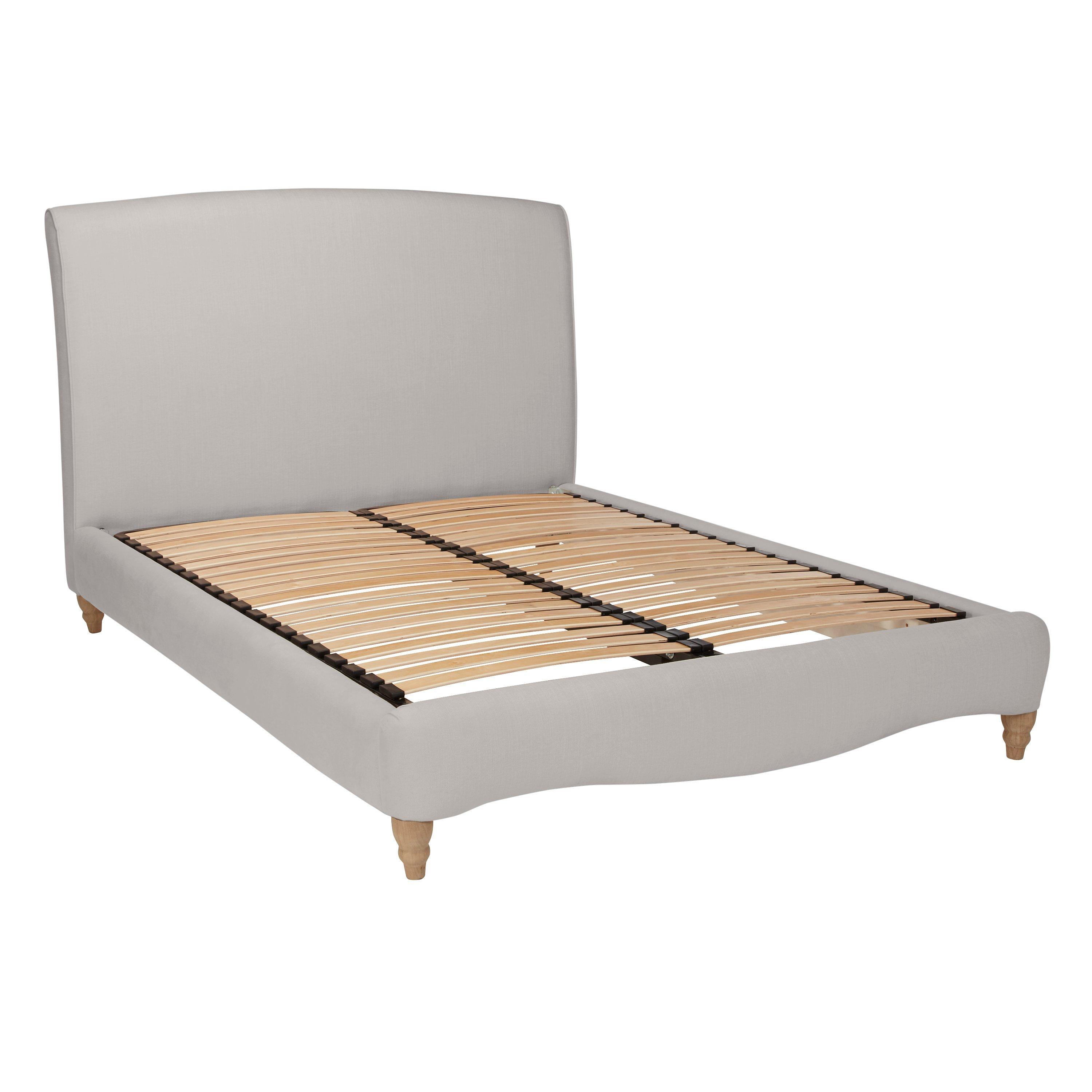 Fudge Bed Frame by Loaf at John Lewis in Brushed Cotton, King Size, Wolf
