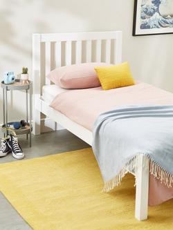 John Lewis Wilton Child Compliant Bed Frame, Single, White