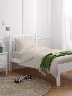 John Lewis Wilton Child Compliant Bed Frame, Single - view 2, White