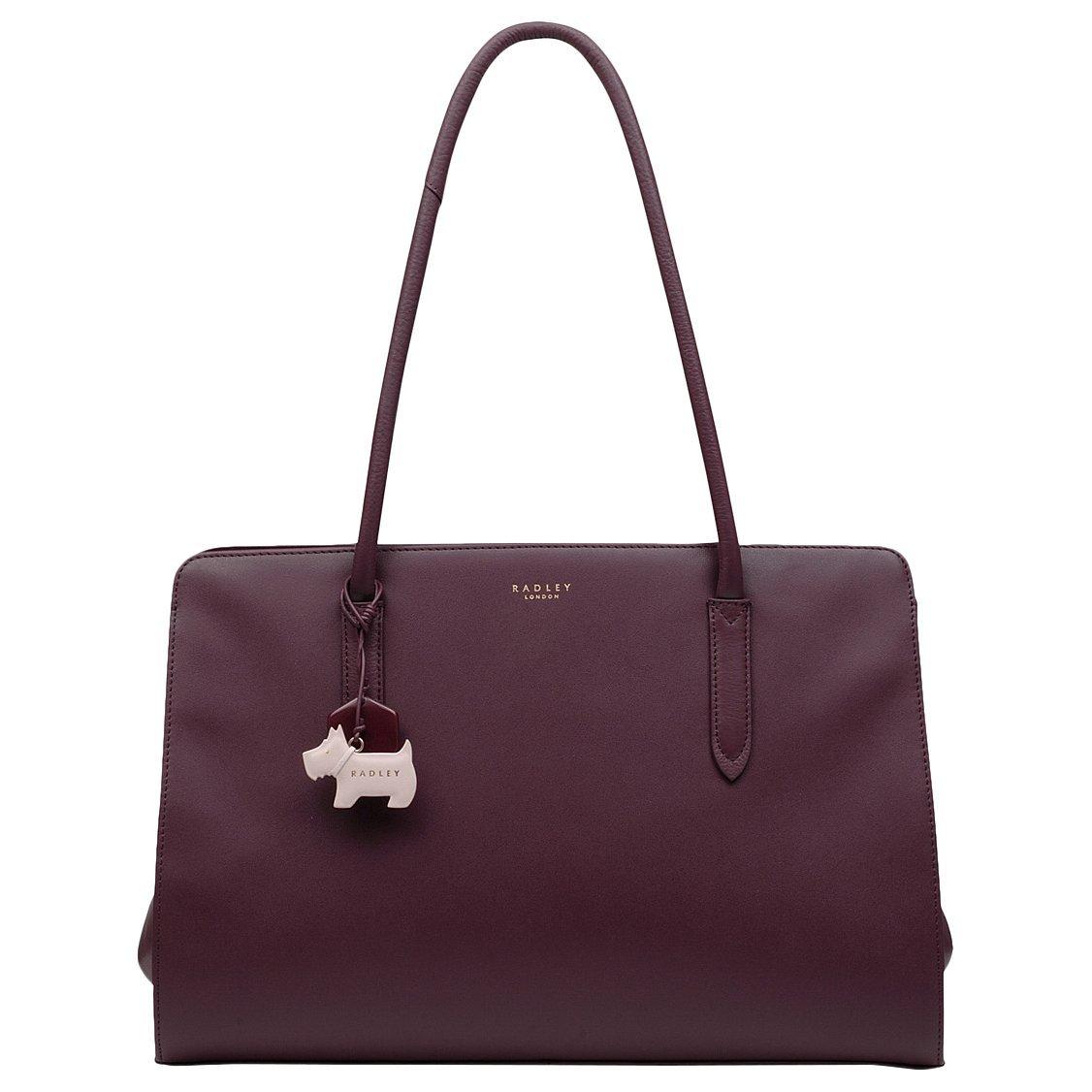 Radley Liverpool Street Leather Large Tote Bag, Burgundy