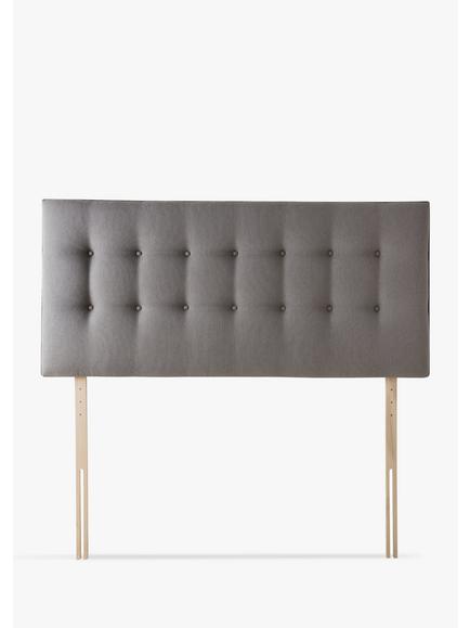 Silentnight Sleep Genius Strutted Headboard, Double, Slate Grey