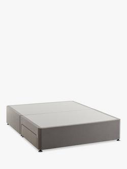 Silentnight Non Sprung 2 Drawer Divan Storage Bed, Super King Size - view 2, Slate Grey