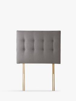 Silentnight Sleep Genius Strutted Headboard, Single, Slate Grey