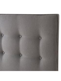 Silentnight Sleep Genius Strutted Headboard, Single - view 2, Slate Grey