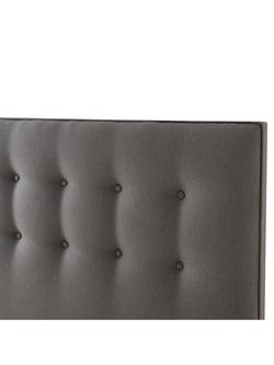 Silentnight Sleep Genius Full Height Headboard, Double - view 2, Slate Grey