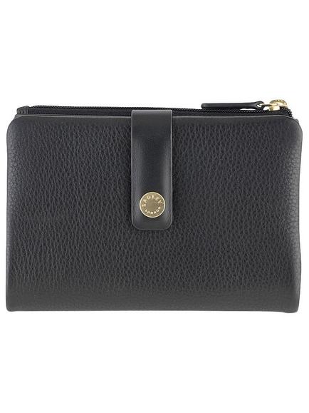 Radley Larks Wood Leather Medium Matinee Purse, Black