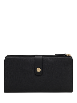 Radley Larks Wood Leather Large Matinee Purse, Black