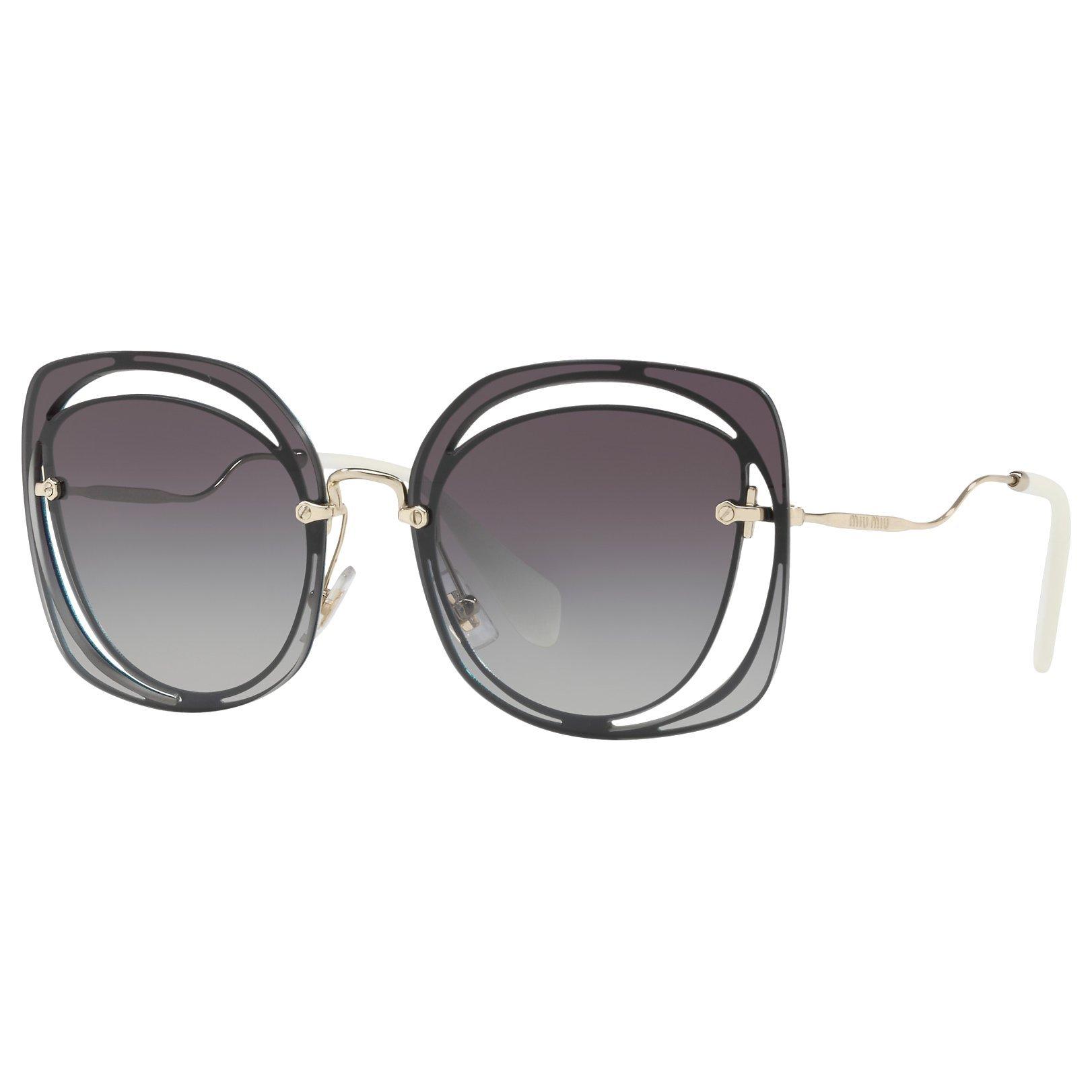 Miu Miu MU 54SS Square Sunglasses, Grey