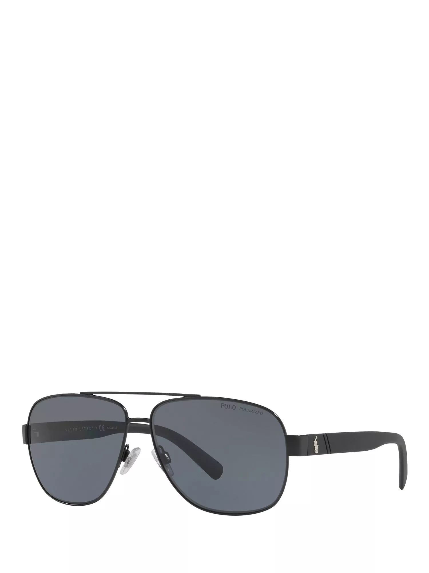 Polo Ralph Lauren PH3110 Men s Polarised Aviator Sunglasses Black Grey