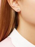 Estella Bartlett Cubic Zirconia Open Circle Stud Earrings, Gold