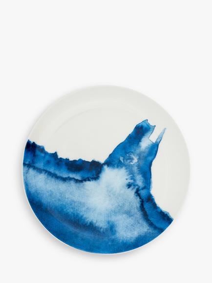 Rick Stein Coves of Cornwall Side Plates, Set of 4, Blue/White, Dia.21cm - view 2, Blue/White