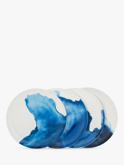 Rick Stein Coves of Cornwall Dinner Plates, Set of 4, Blue/White, Dia.28cm - view 2, Blue/White