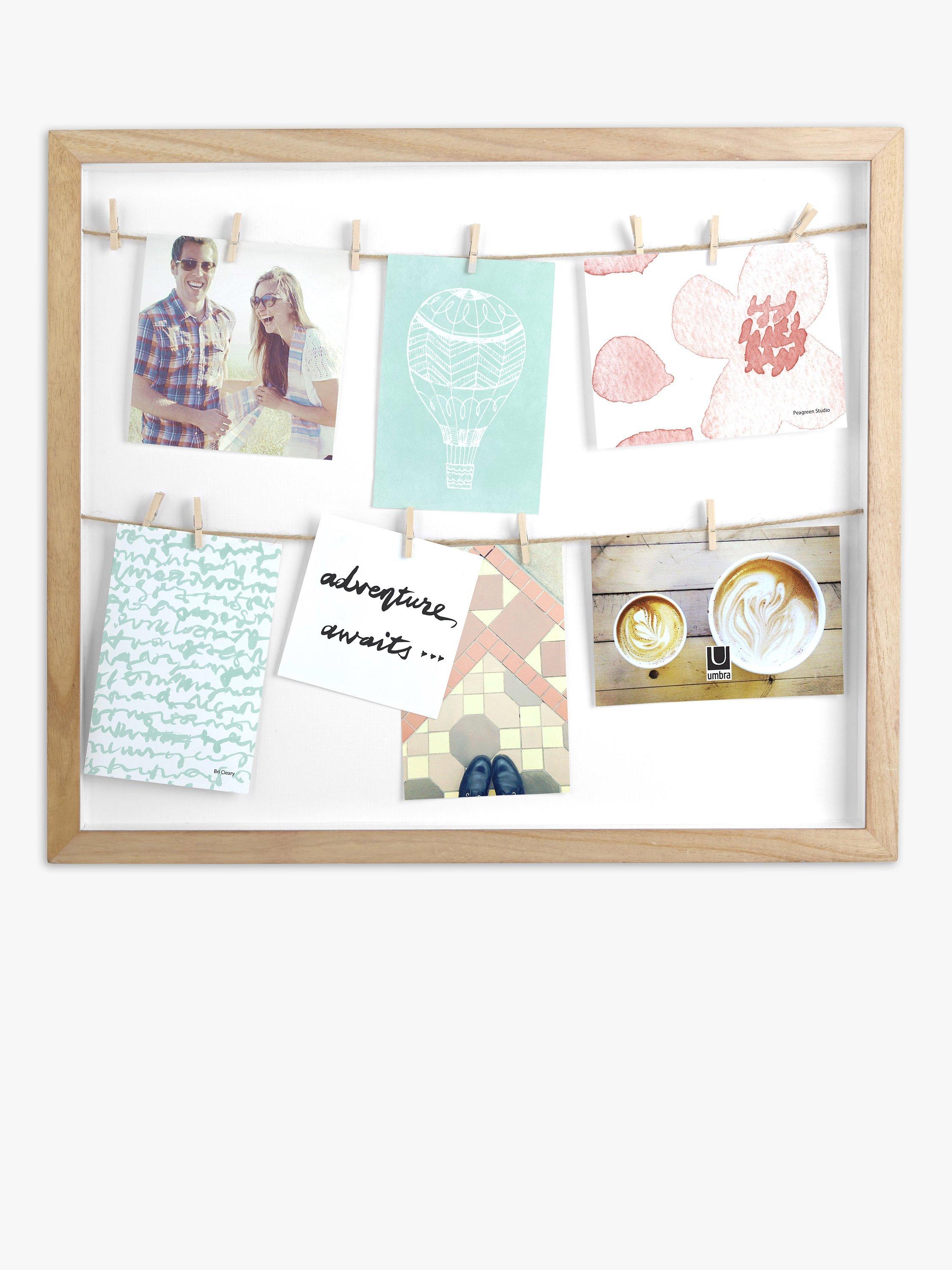 Umbra Clothesline Multi-aperture Photo Frame, Natural