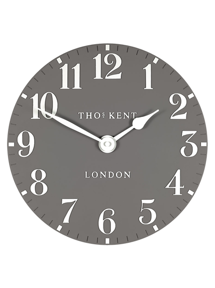 Thomas Kent Arabic Numerals Wall Clock, 30cm, Dolphin Grey