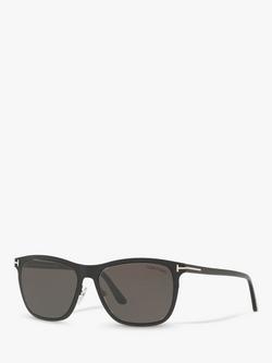 TOM FORD FT0526 Alasdhair Square Sunglasses, Black/Grey