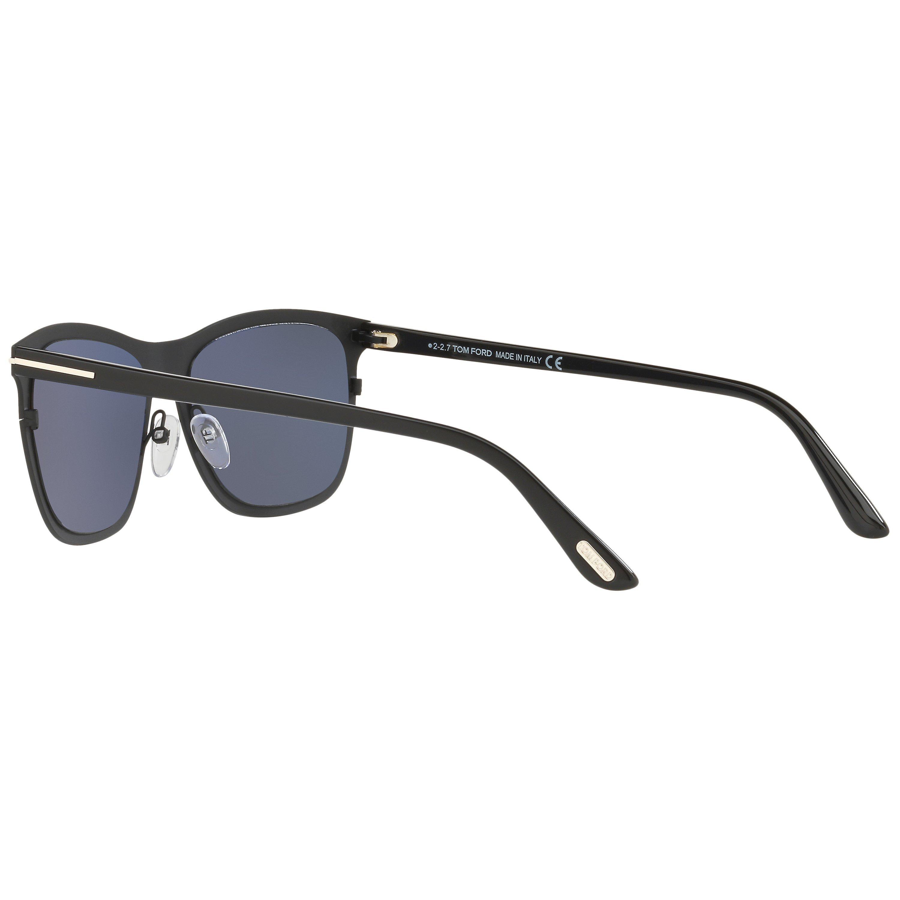 Product image 5 of 9, which shows TOM FORD FT0526 Alasdhair Square Sunglasses, Black/Grey