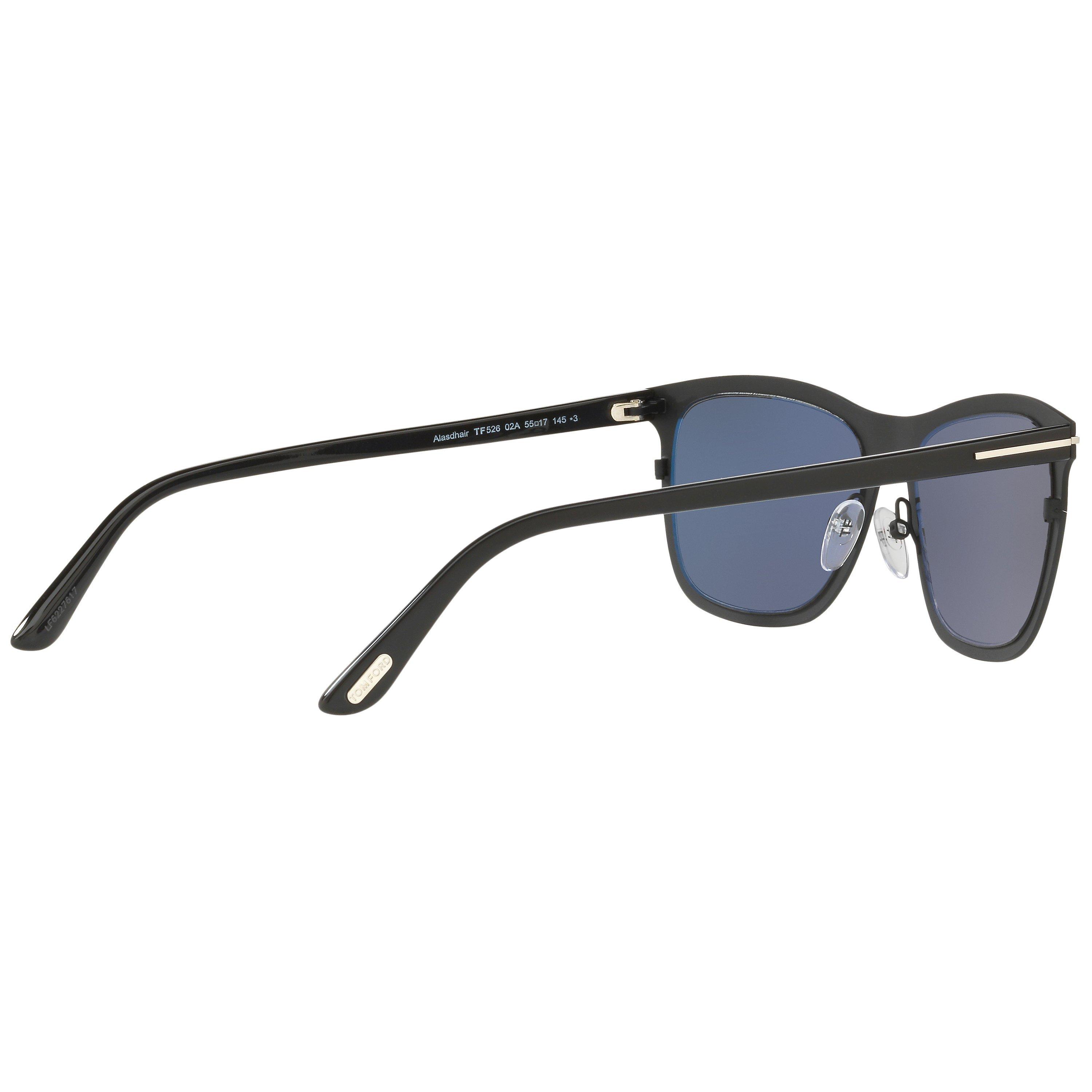 TOM FORD FT0526 Alasdhair Square Sunglasses Black Grey