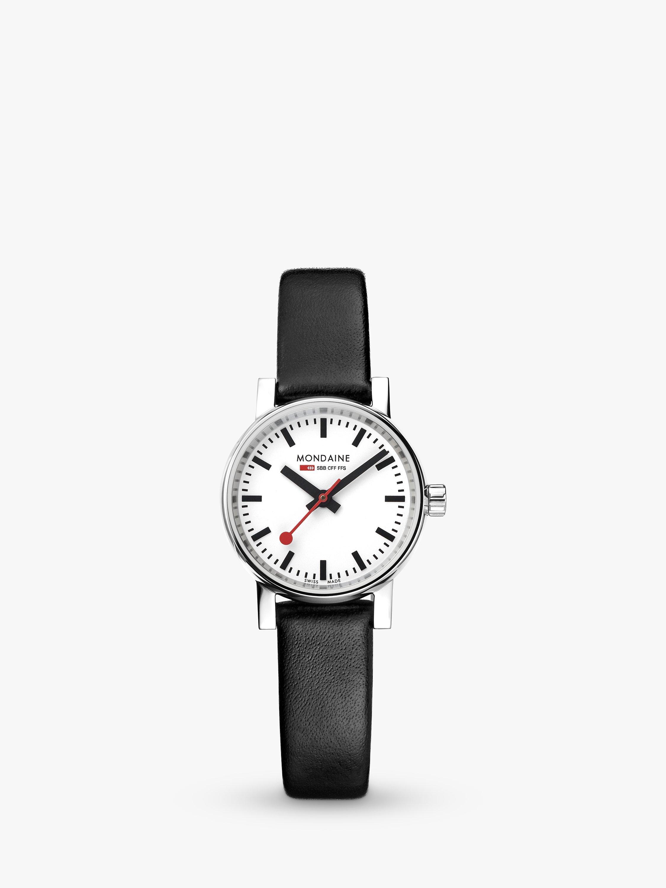 Mondaine Women's Evo 2 Leather Strap Watch